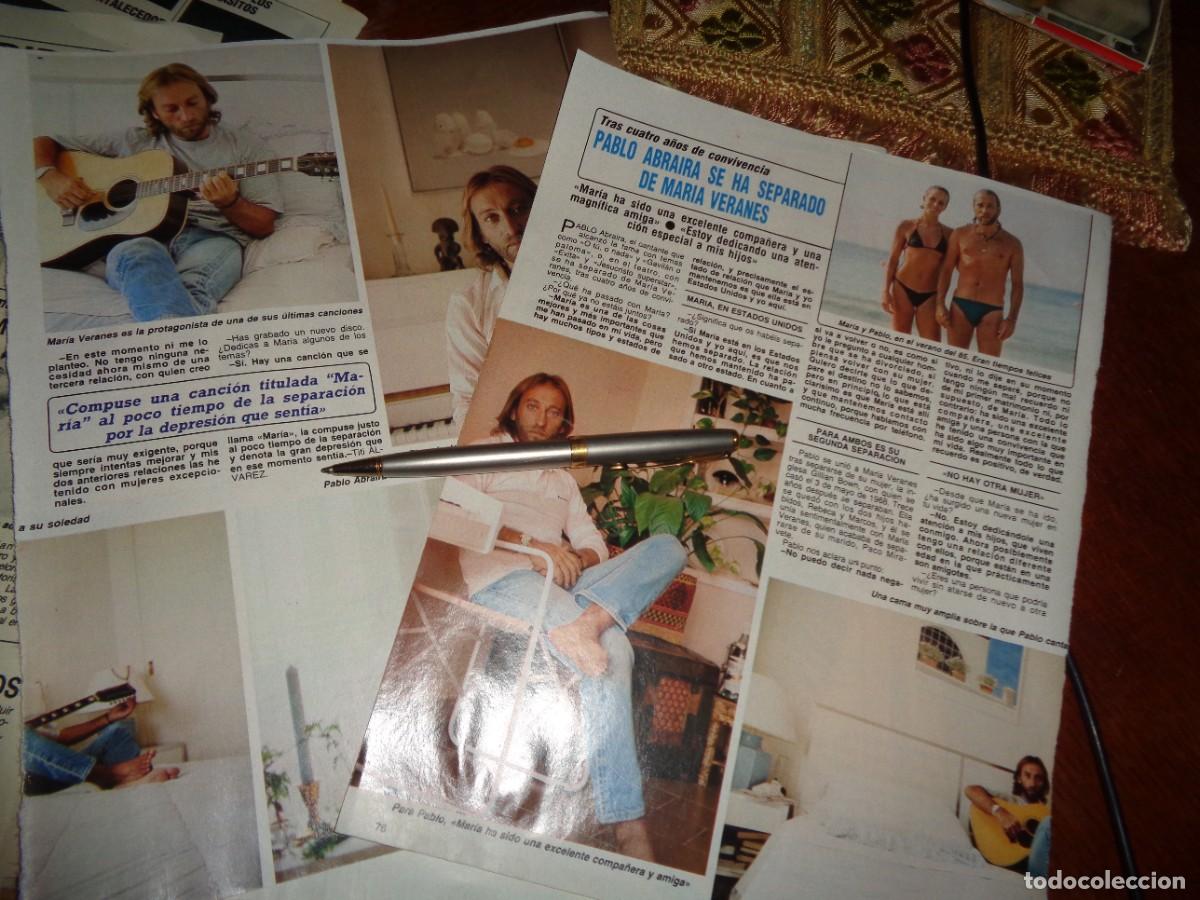 Coleccionismo de revista Diez Minutos: RECORTE : PABLO ABRAIRA, SE SEPARA DE MARIA VERANES. DIEZ MINUTOS, SPTM 1986