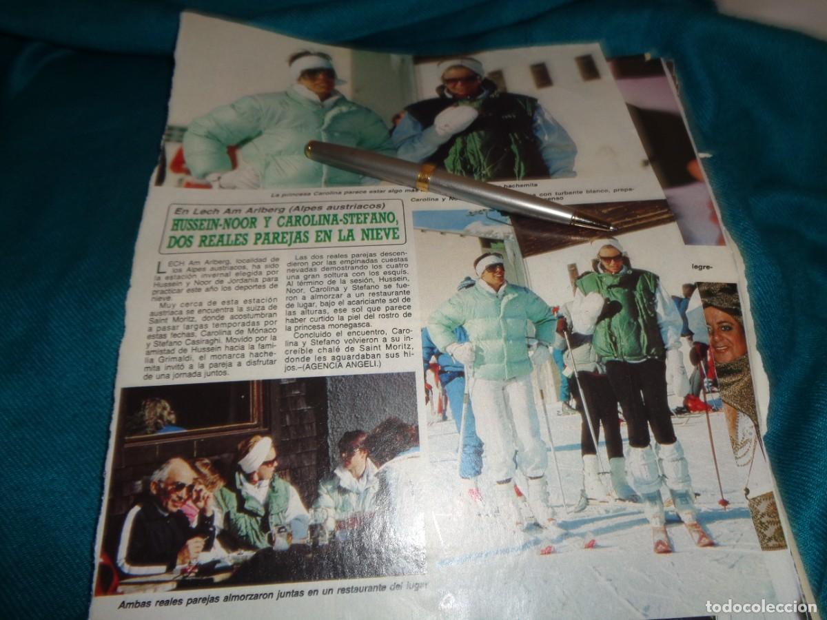 Coleccionismo de revista Diez Minutos: RECORTE : CAROLINA DE MONACO, EN LOS ALPES SUIZOS. DIEZ MINUTOS, MARZO 1987