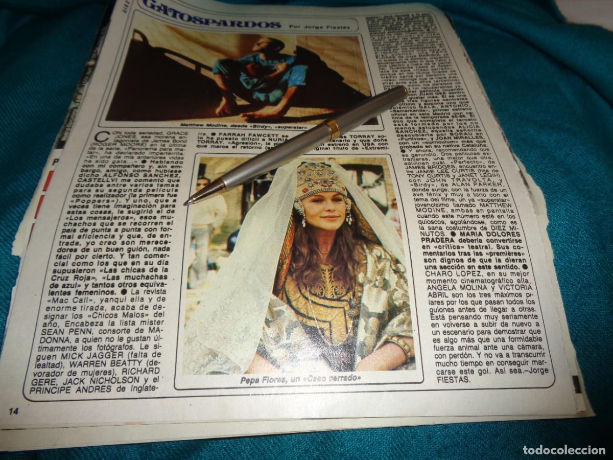 Coleccionismo de revista Diez Minutos: RECORTE : MARISOL EN &rdquo;CASO ABIERTO&rdquo;. DIEZ MINUTOS, OCTBRE 1985