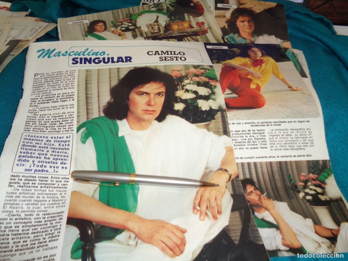 Coleccionismo de revista Diez Minutos: RECORTE : ENTREVISTA A CAMILO SESTO. DIEZ MINUTOS, AGTO 1986
