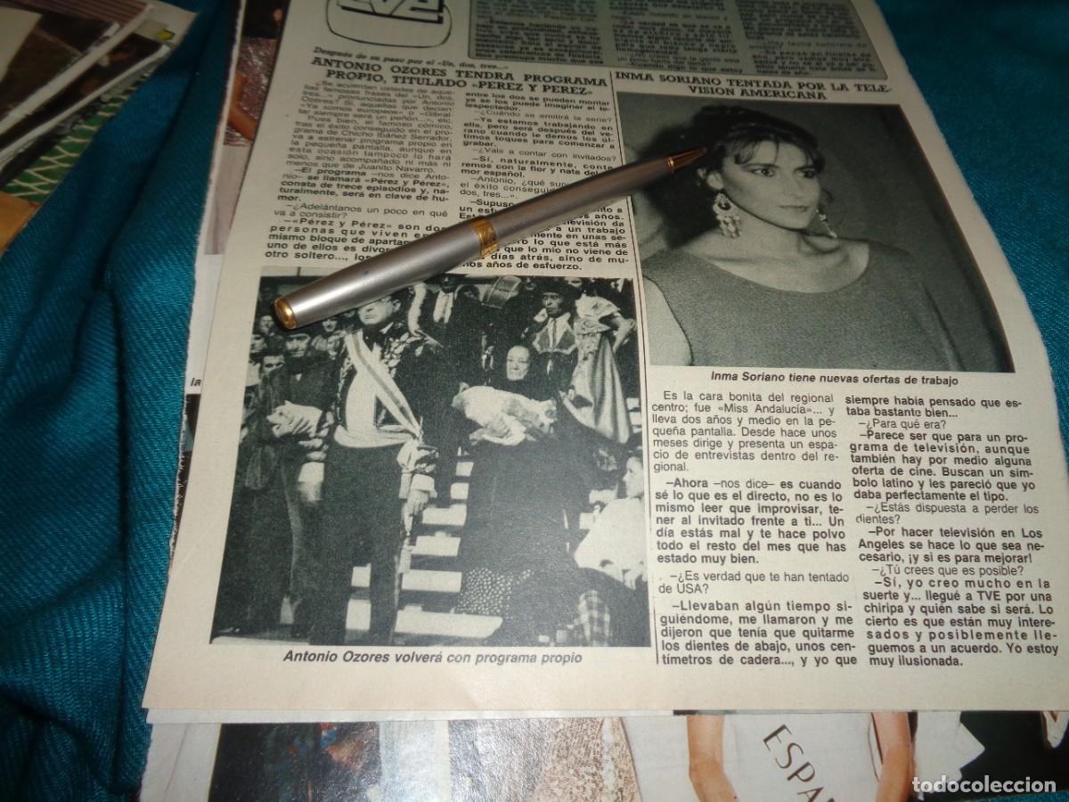 Coleccionismo de revista Diez Minutos: RECORTE : ANTONIO OZORES, EN EL UN, DOS, TRES..... DIEZ MINUTOS, AGTO 1986