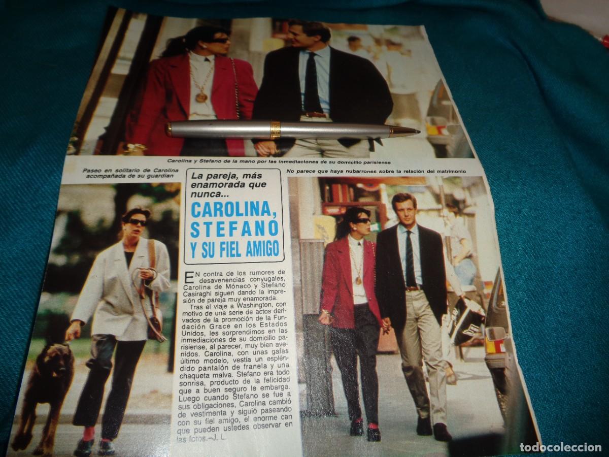 Coleccionismo de revista Diez Minutos: RECORTE : CAROLINA Y STEFANO, PASEO EN PARIS. DIEZ MINUTOS, AGTO 1986