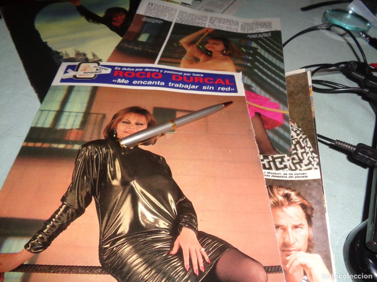 Coleccionismo de revista Diez Minutos: RECORTE : ENTREVISTA A ROCIO DURCAL. DIEZ MINUTOS, ABRIL 1988