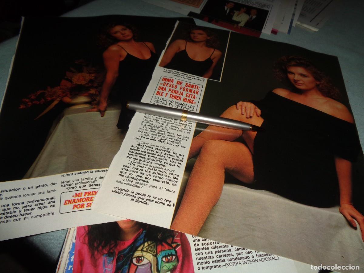 Coleccionismo de revista Diez Minutos: RECORTE : INMA DE SANTIS, QUIERE FORMAR UNA FAMILIA. DIEZ MINUTOS, ABRIL 1988