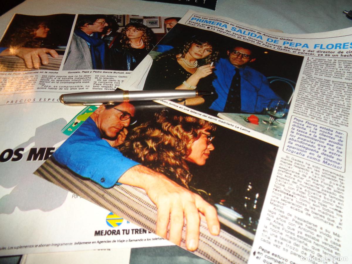 Coleccionismo de revista Diez Minutos: RECORTE : PRIMERA SALIDA DE PEPA FLORES ( MARISOL) DIEZ MINUTOS, DICBR 1986