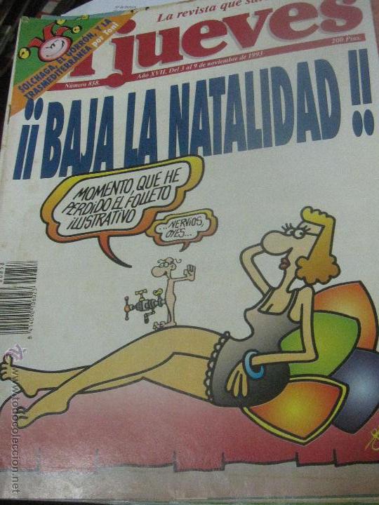 Sammeln von Zeitschriften El Jueves: REVISTA EL JUEVES N&ordm; 858 A&Ntilde;O XVII DEL 3 AL 9 DE NOVIEMBRE DE 1993
