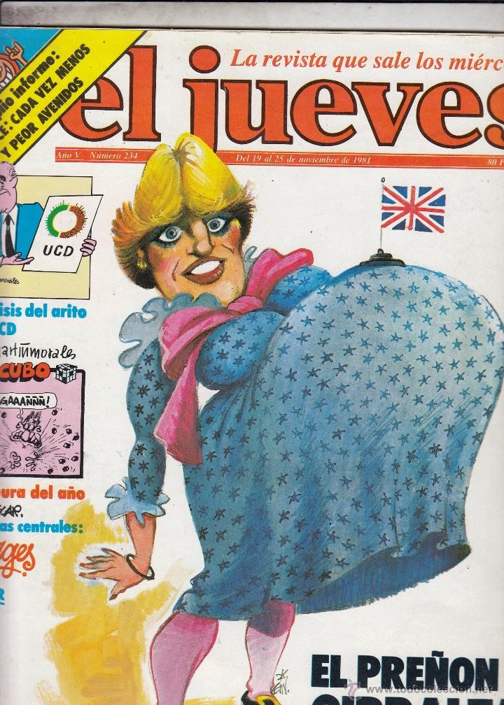 Sammeln von Zeitschriften El Jueves: REVISTA EL JUEVES N&ordm; 234 A&Ntilde;O 1981. EL PRE&Ntilde;ON DE GIBRALTAR.