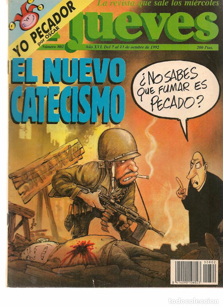 Collezionismo di Rivista El Jueves: EL JUEVES. N&ordm; 802. 13  OCTUBRE 1992. (B/60)