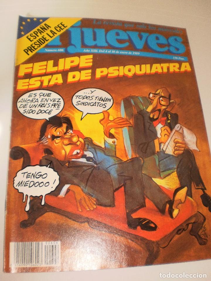 Collezionismo di Rivista El Jueves: EL JUEVES n&ordm; 606 del 4 al 10 de enero de 1989