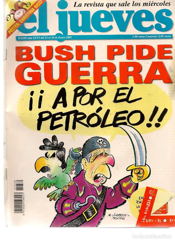 Colecionismo da Revista El Jueves: EL JUEVES. N&ordm; 1339. 28 ENERO 2003. (P/B71)