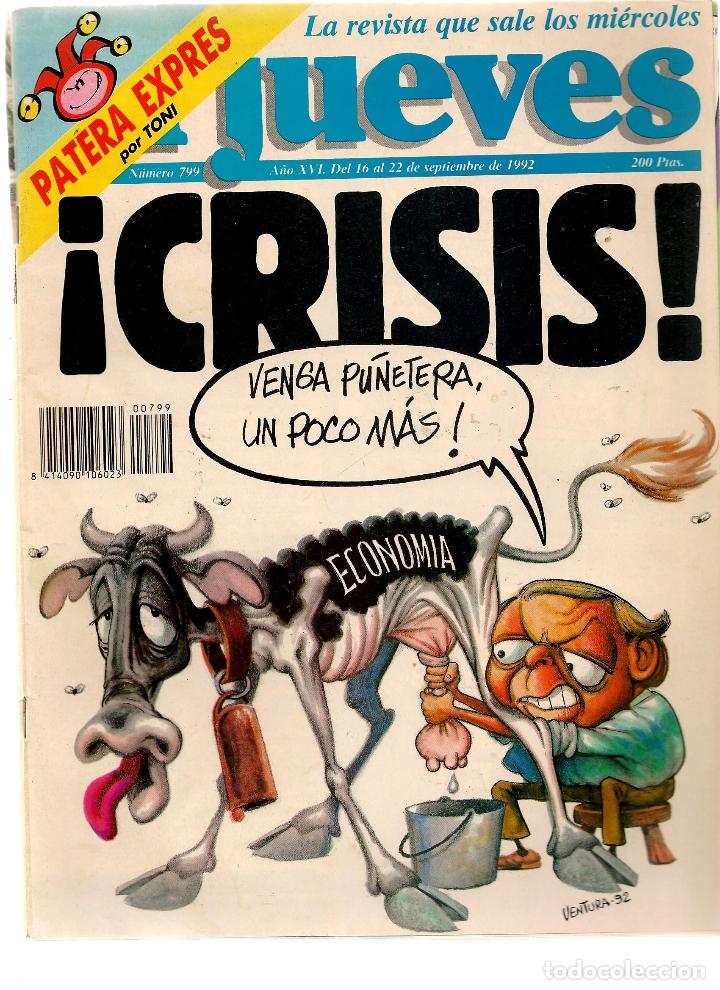 Sammeln von Zeitschriften El Jueves: EL JUEVES. N&ordm; 799. 22 septiembre 1992.  (P/B71)