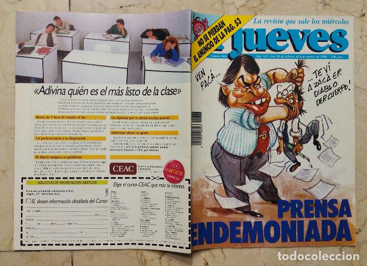 Collectionnisme de Magazine El Jueves: REVISTA EL JUEVES N&ordm; 666 - PRENSA ENDEMONIADA - DEL 28 DE FEBRERO AL 6 DE MARZO DE 1990.