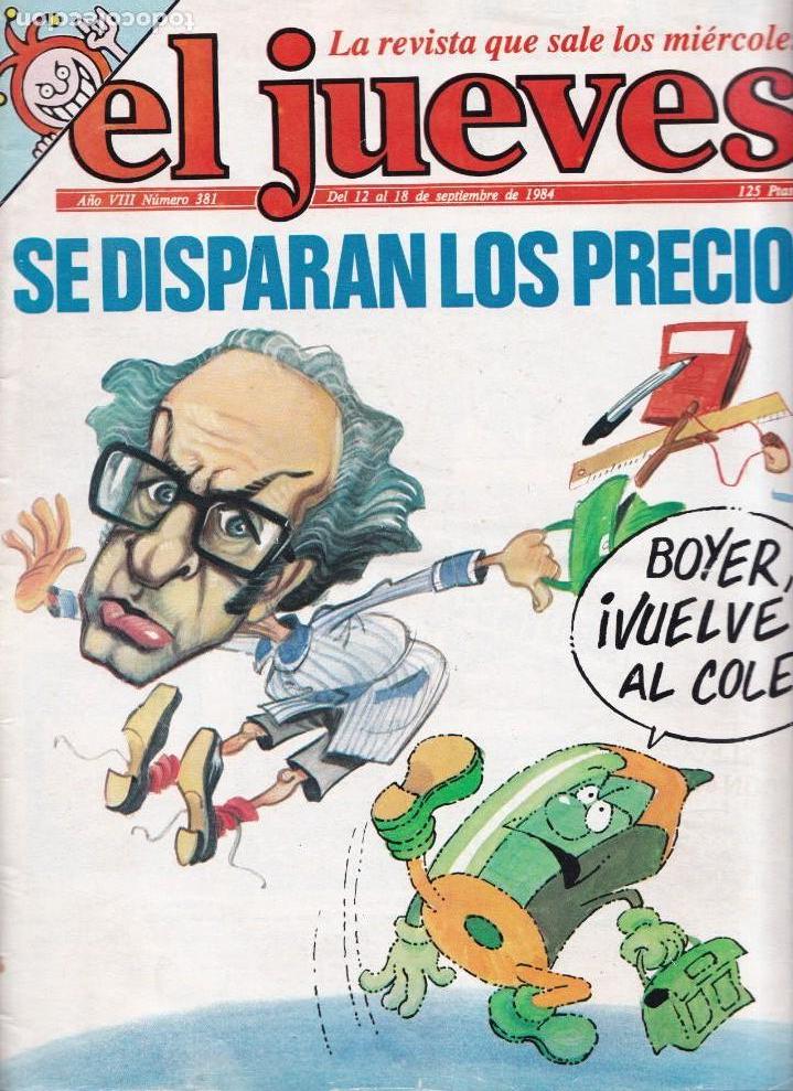 Collectionnisme de Magazine El Jueves: EL JUEVES - N&ordm; 381 / SEPTIEMBRE 1984 - CON POSTER CENTRAL
