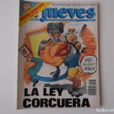 Coleccionismo de Revista El Jueves: REVISTA EL JUEVES Nº 756 NOVIEMBRE 1991. LA LEY CORCUERA. POSTER AUPA MAGIC! DE VIZCARRA. Lote 151970594