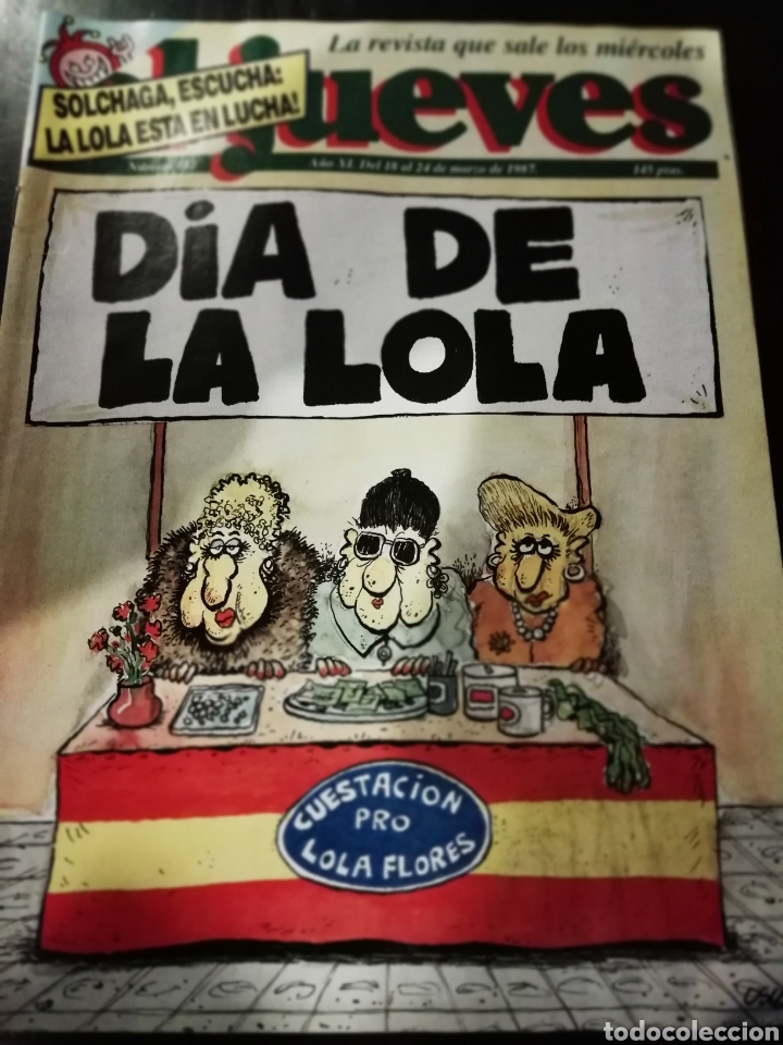 Sammeln von Zeitschriften El Jueves: Revista el jueves 512 secuestro lola flores 1987