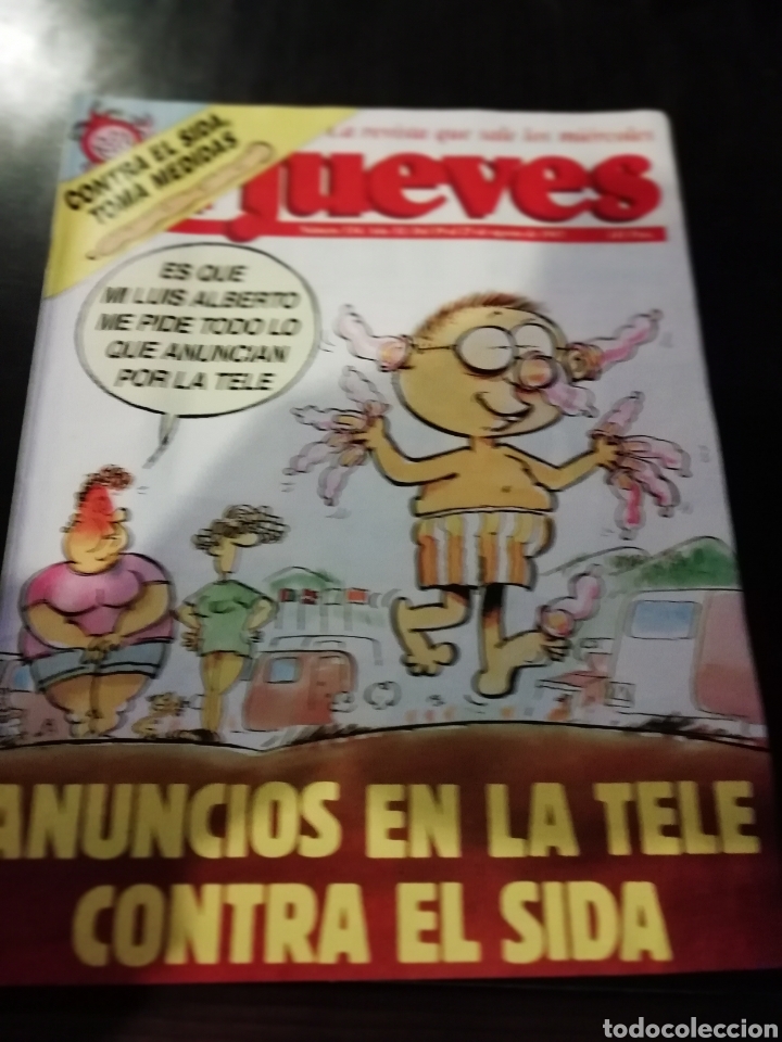 Sammeln von Zeitschriften El Jueves: Revista el jueves 534 anuncios television sida 1987