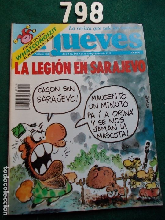 Collezionismo di Rivista El Jueves: REVISTA EL JUEVES N&ordm; 798