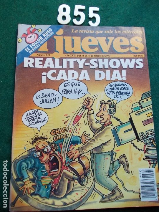 Collezionismo di Rivista El Jueves: REVISTA EL JUEVES N&ordm; 855