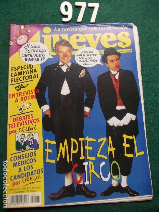 Collezionismo di Rivista El Jueves: REVISTA EL JUEVES N&ordm; 977