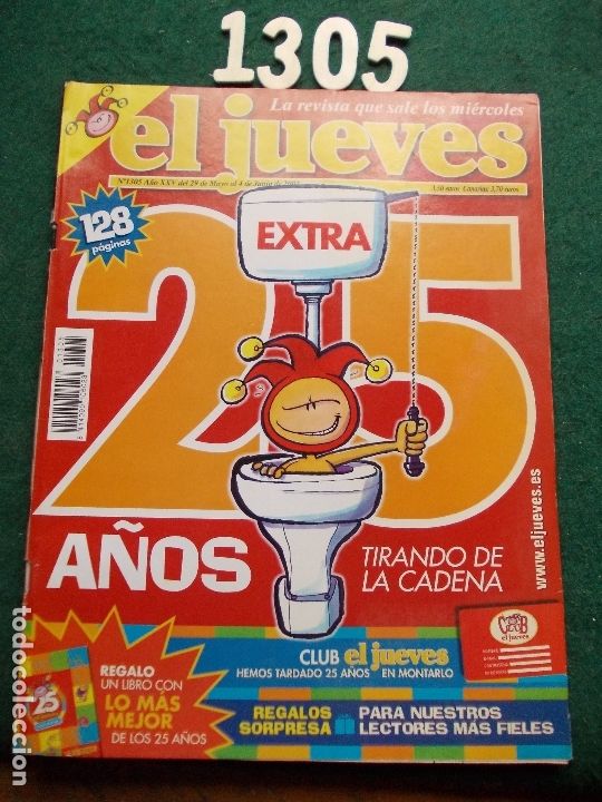 Coleccionismo de Revista El Jueves: REVISTA EL JUEVES N&ordm; 1305