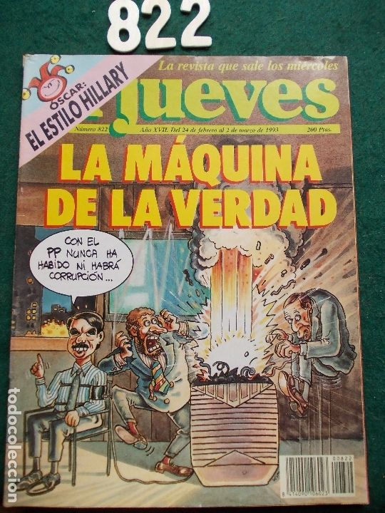 Coleccionismo de Revista El Jueves: REVISTA EL JUEVES N&ordm; 822