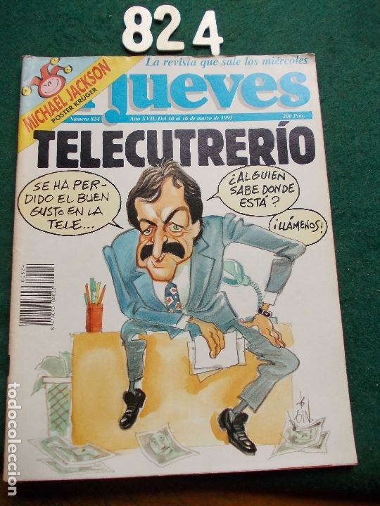 Coleccionismo de Revista El Jueves: REVISTA EL JUEVES N&ordm; 824