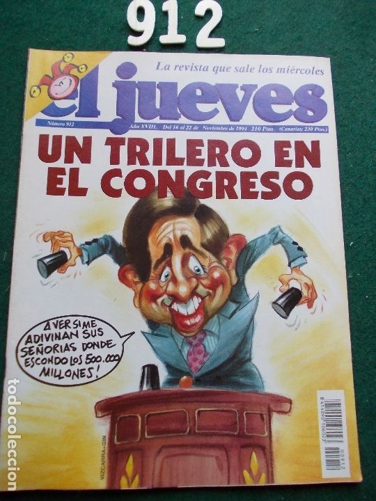 Coleccionismo de Revista El Jueves: REVISTA EL JUEVES N&ordm; 912