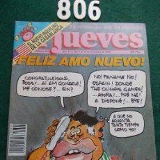 Coleccionismo de Revista El Jueves: REVISTA EL JUEVES Nº 806. Lote 172617999
