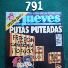 Coleccionismo de Revista El Jueves: REVISTA EL JUEVES Nº 791. Lote 172618039