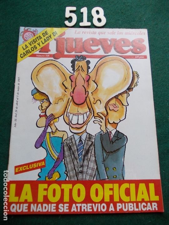 Coleccionismo de Revista El Jueves: REVISTA EL JUEVES N&ordm; 518