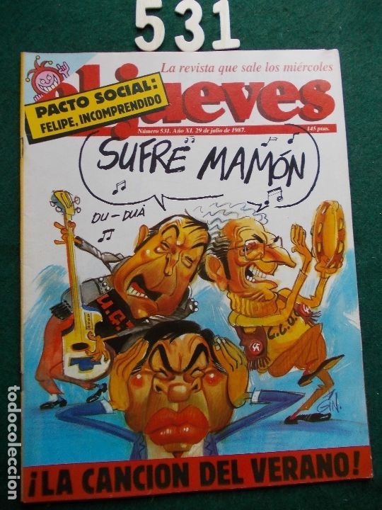Coleccionismo de Revista El Jueves: REVISTA EL JUEVES N&ordm; 531