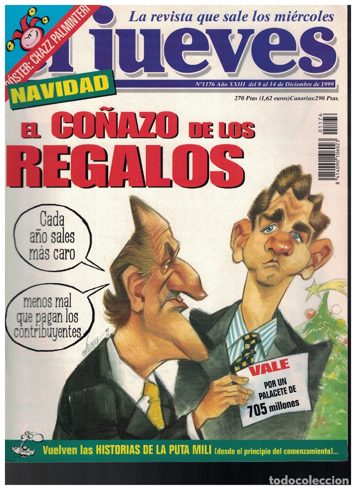 Sammeln von Zeitschriften El Jueves: (Y-132) - EL JUEVES N&ordm; 1176 - 1999 - CON POSTER