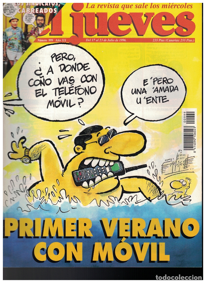Sammeln von Zeitschriften El Jueves: (Y-122) - EL JUEVES N&ordm; 999 - 1996 - CON POSTER
