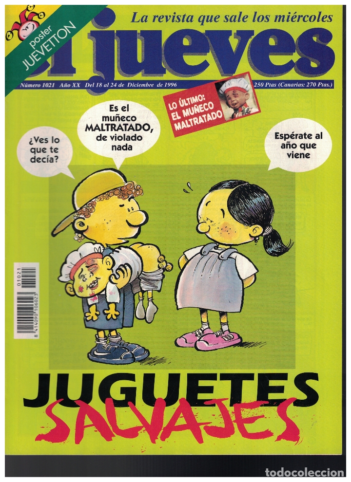 Sammeln von Zeitschriften El Jueves: (Y-123) - EL JUEVES N&ordm; 1021 - 1996 - CON POSTER