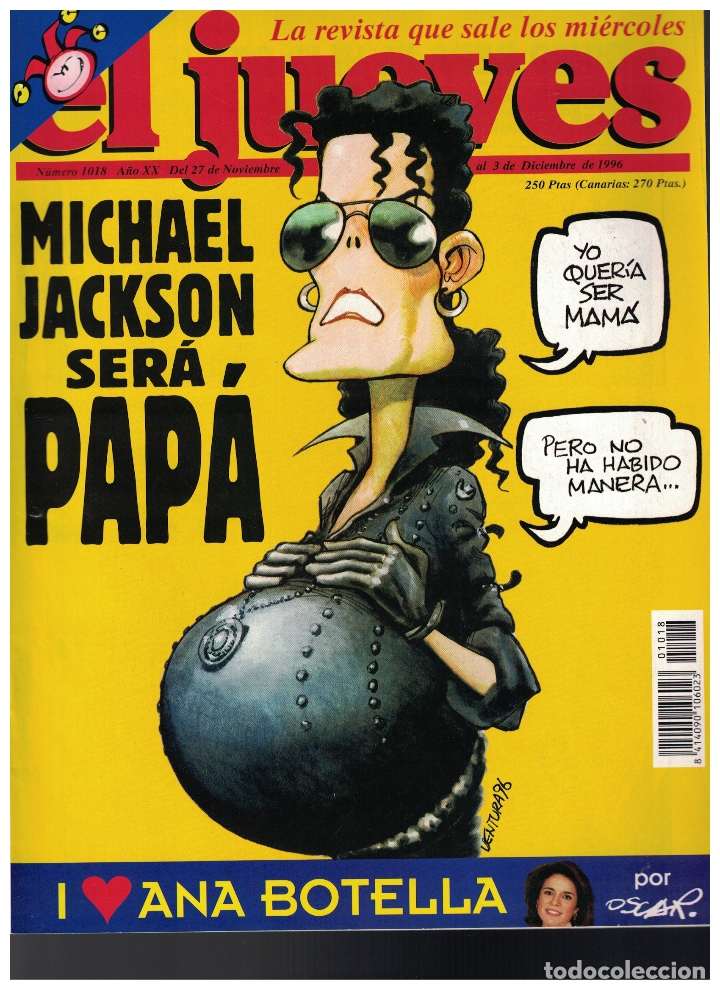 Sammeln von Zeitschriften El Jueves: (Y-123) - EL JUEVES N&ordm; 1018 - 1996 - CON POSTER