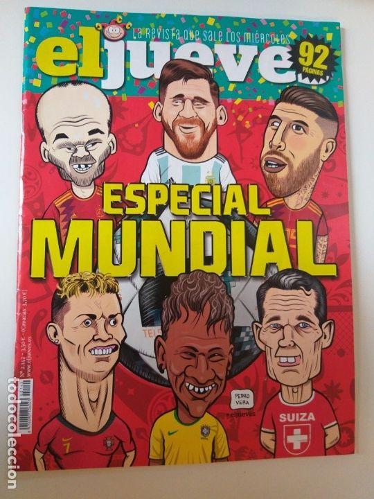 Colecionismo da Revista El Jueves: EL JUEVES - N&ordm; 2142 - ESPECIAL MUNDIAL, MESSI, NEYMAR, CRISTIANO RONALDO, INIESTA, SERGIO RAMOS