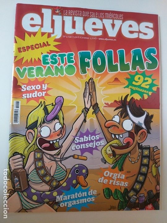 Colecionismo da Revista El Jueves: REVISTA EL JUEVES N&ordm; 2046 - AGOSTO 2016 - ESPECIAL ESTE VERANO - SABIOS CONSEJOS - 92 PAGINAS