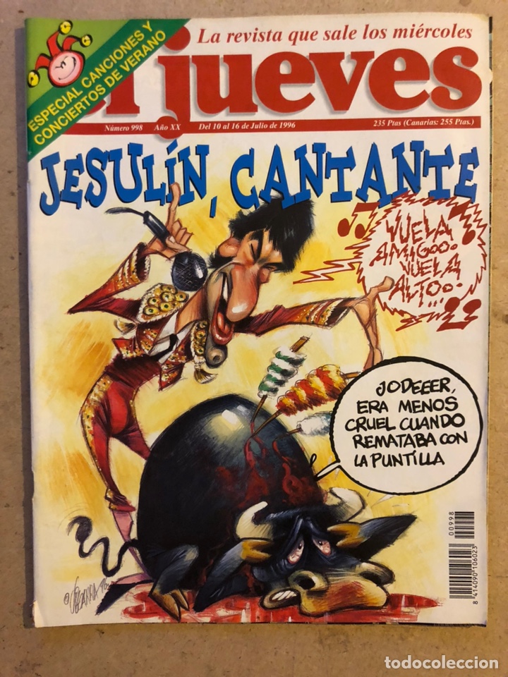 Collection Magazine El Jueves: EL JUEVES N&deg; 998 (JULIO 1996). JESUL&Iacute;N, CANTANTE. ESPECIAL CANCIONES Y CONCIERTOS DE VERANO.