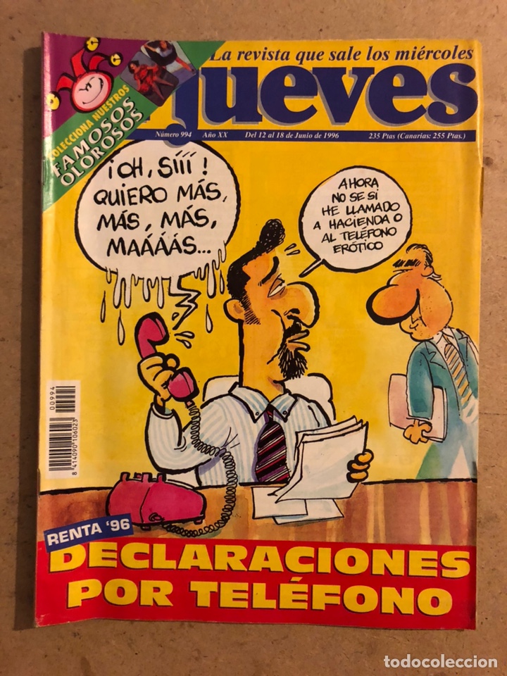 Collection Magazine El Jueves: EL JUEVES N&deg; 994 (JUNIO 1996). RENTA &lsquo;96 DECLARACI&Oacute;N POR TEL&Eacute;FONO.