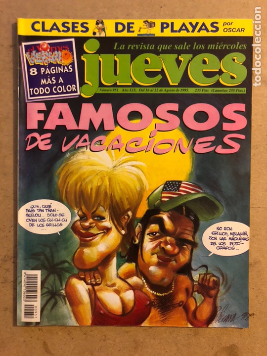 Collection Magazine El Jueves: EL JUEVES N&deg; 951 (AGOSTO 1995). FAMOSOS DE VACACIONES. INCLUYE POSTER.