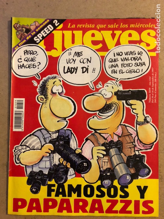 Collection Magazine El Jueves: EL JUEVES N&deg; 1059 (SEPTIEMBRE 1997). FAMOSOS Y PAPARAZZIS. POSTER AL PACINO. BUEN ESTADO.