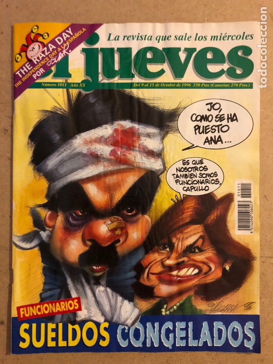 Collection Magazine El Jueves: EL JUEVES N&deg; 1011 (OCTUBRE 1996). FUNCIONARIOS SUELDOS CONGELADOS. POSTWR DEMI MOORE.