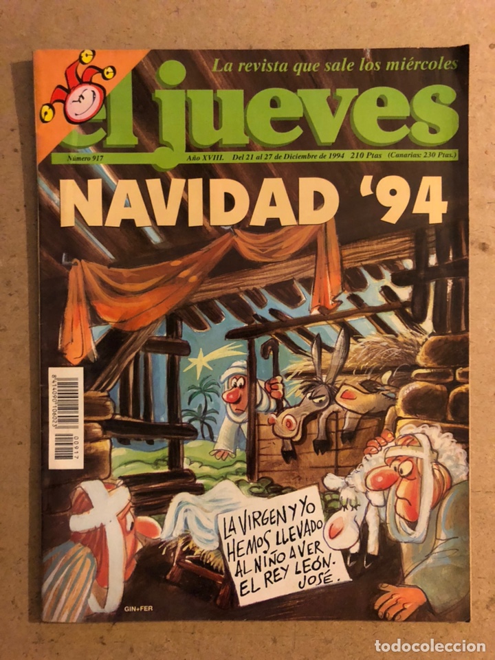 Coleccionismo de Revista El Jueves: EL JUEVES N&deg; 917 (DICIEMBRE 1994). NAVIDAD &lsquo;94. INCLUYE POSTER.