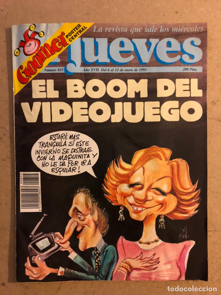 Coleccionismo de Revista El Jueves: EL JUEVES N&deg; 815 (ENERO 1993). EL BOOM DEL VIDEOJUEGO.