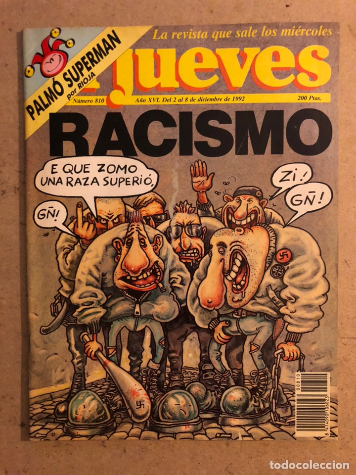 Coleccionismo de Revista El Jueves: EL JUEVES N&deg; 810 (DICIEMBRE 1992). RACISMO. P&Oacute;STER DE TINA TUNNER.