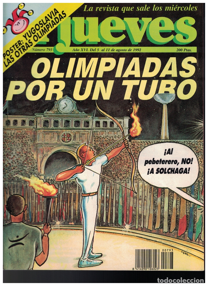 Collection Magazine El Jueves: (024) - EL JUEVES N&ordm; 793 - 1992 - CON POSTER