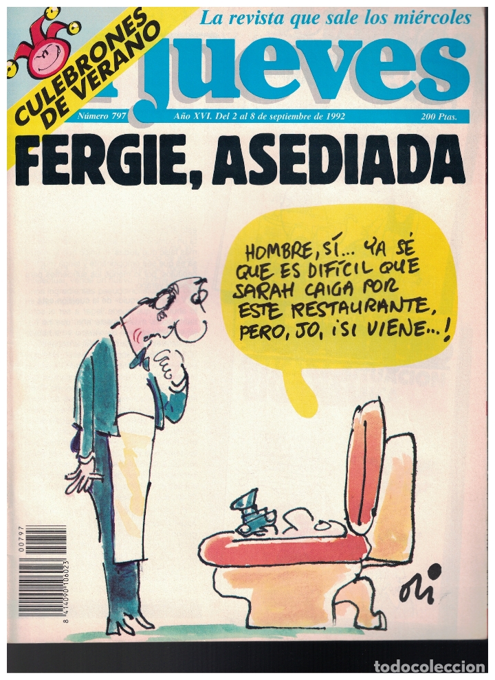 Collection Magazine El Jueves: (024) - EL JUEVES N&ordm; 797 - 1992 - CON POSTER