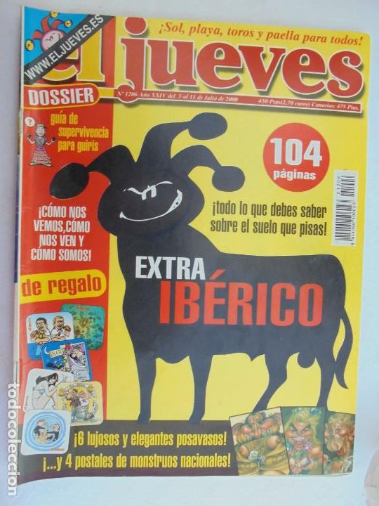 Coleccionismo de Revista El Jueves: REVISTA EL JUEVES - N&ordm; 1206 - JULIO 2000.