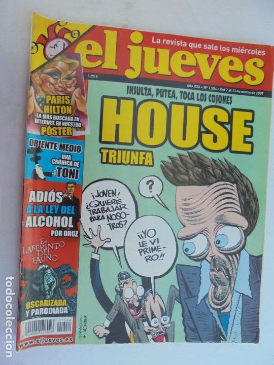 Coleccionismo de Revista El Jueves: REVISTA EL JUEVES - N&ordm; 1554 - MARZO 2007.