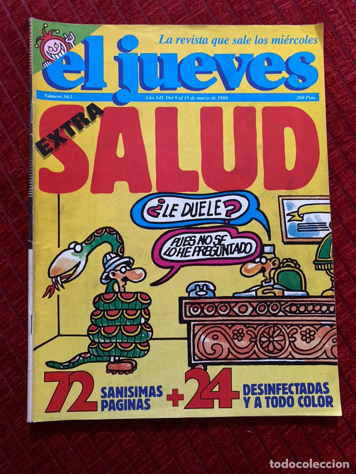 Coleccionismo de Revista El Jueves: El jueves extra salud numero 563 marzo de 1988